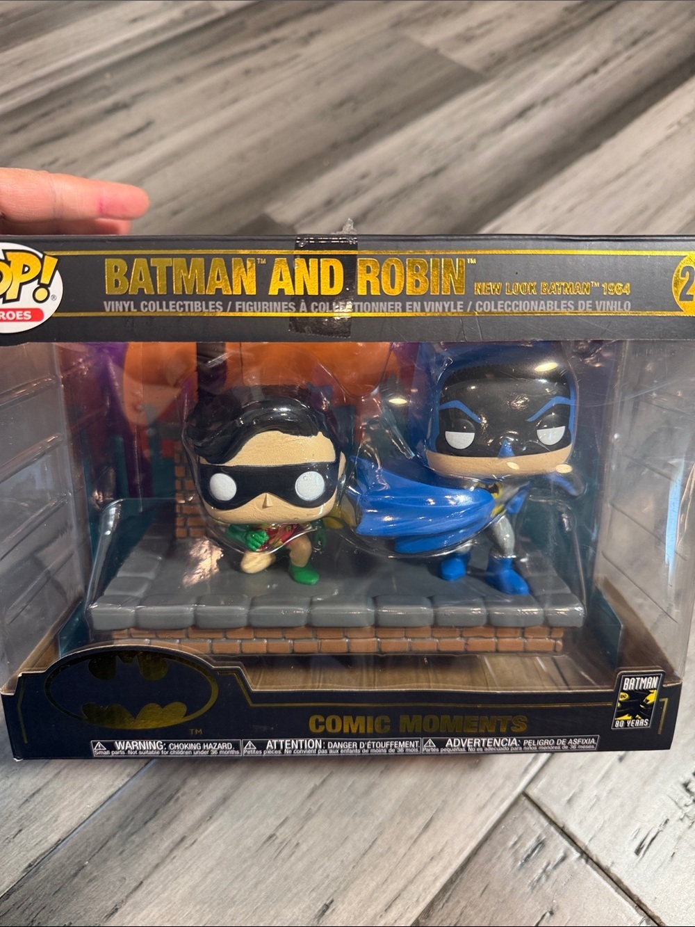 NWT Funko Pop! Batman and Robin Comic Moments - Blue, Black, Green